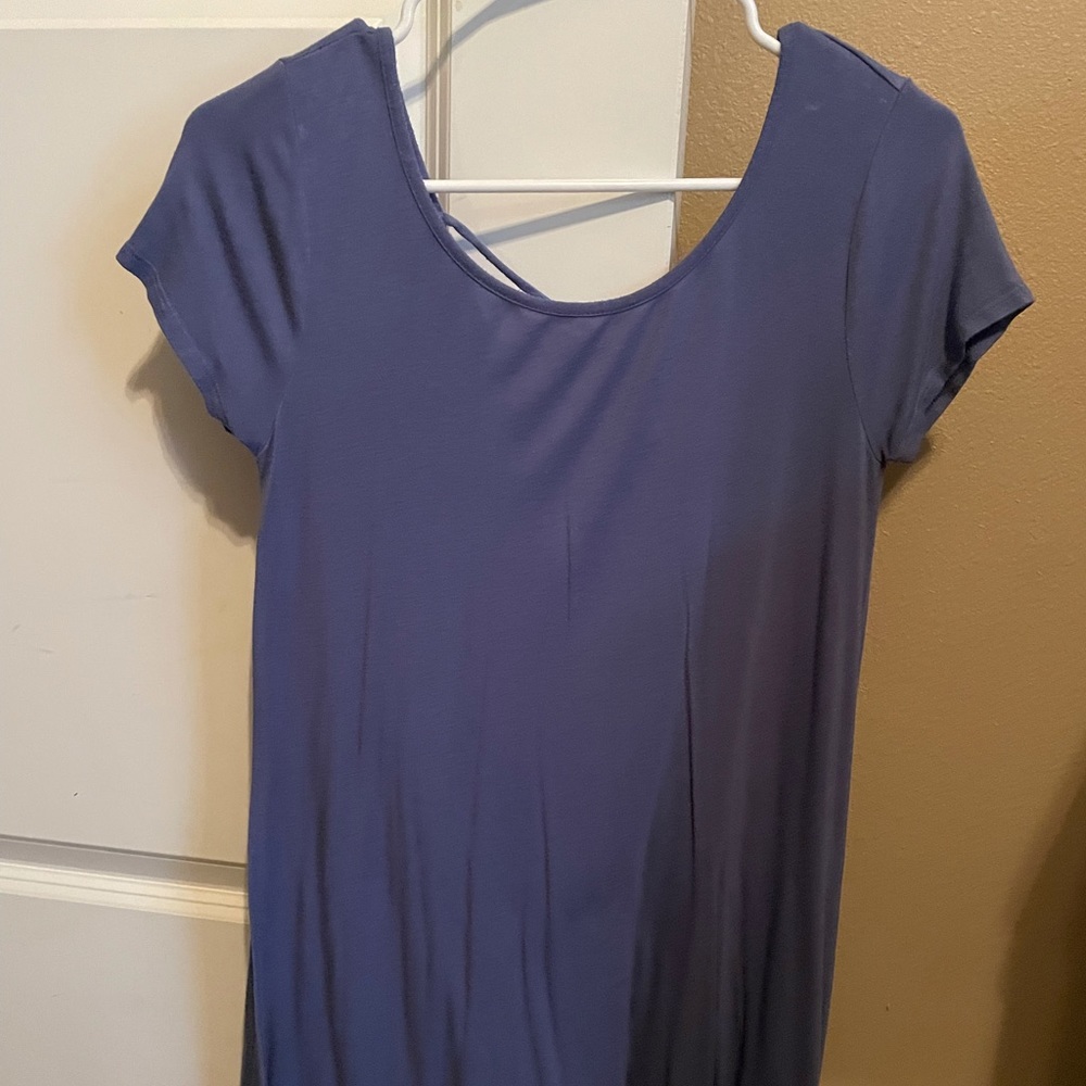 gianna bini blue t shirt dress